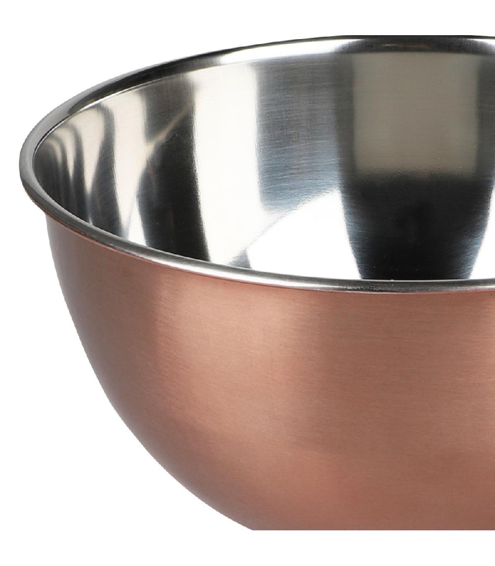 Wadiga Saladier En Inox Doré Rose 19x19x9.5cm