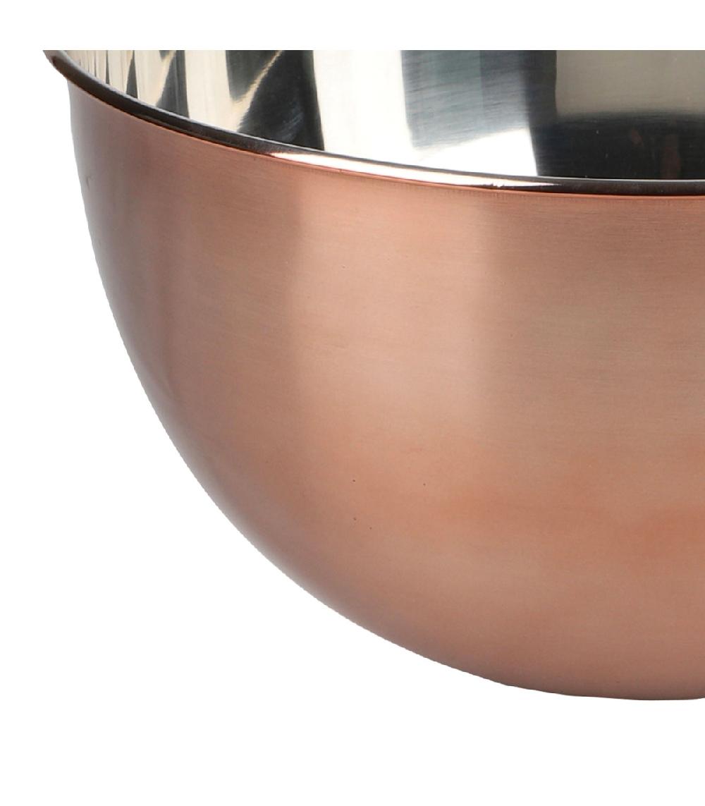 Wadiga Saladier En Inox Doré Rose 25x25x12cm