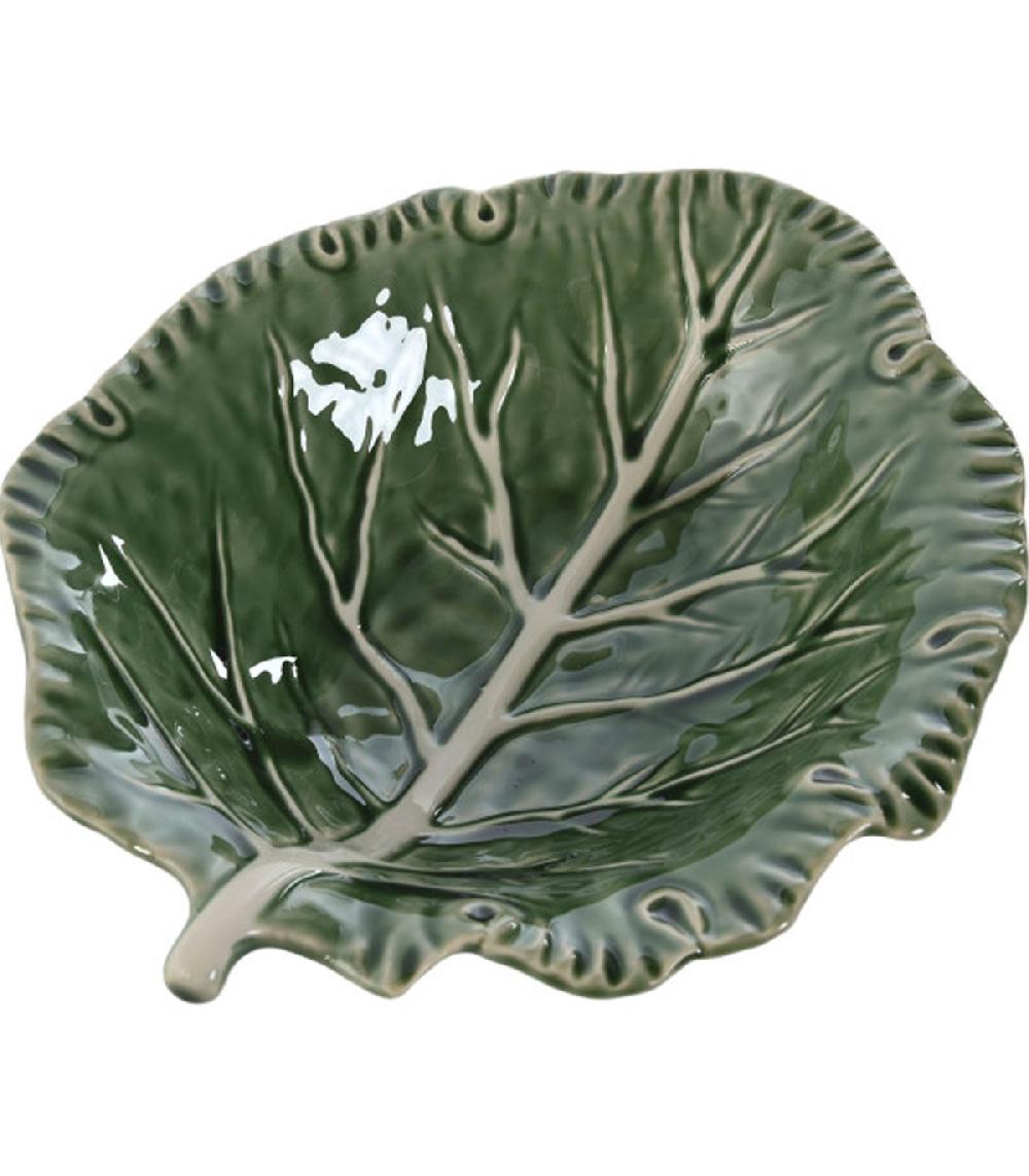 Wadiga Saladier Rond En Grès Chou Vert 27.5x23x7cm