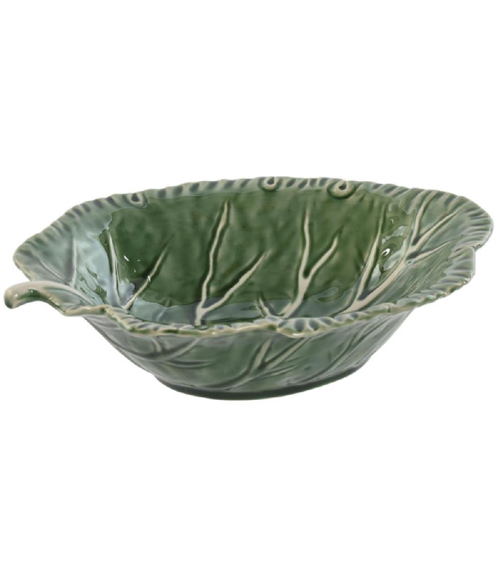 wadiga Saladier rond en grès chou vert 27.5x23x7cm