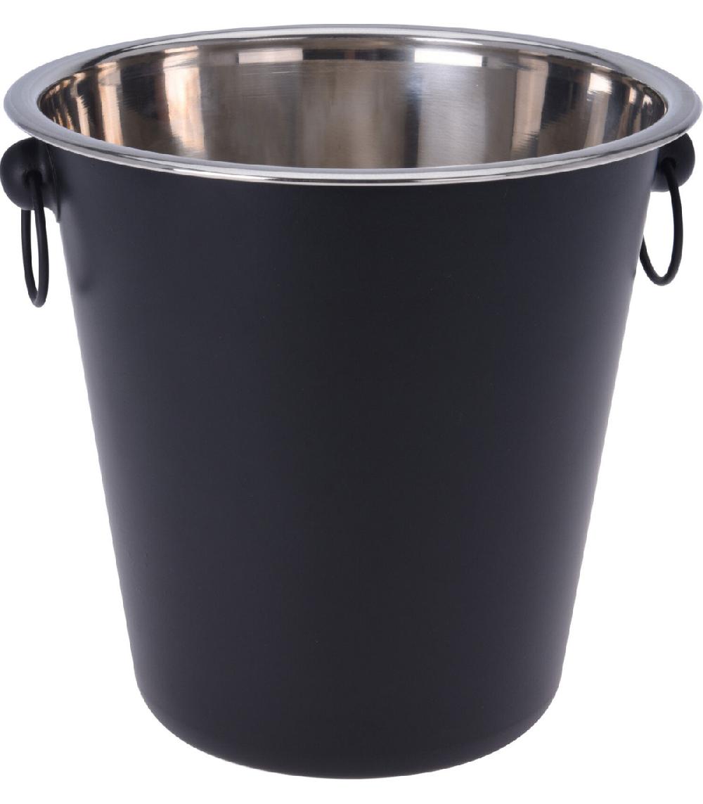 wadiga Seau à Champagne en Métal Noir