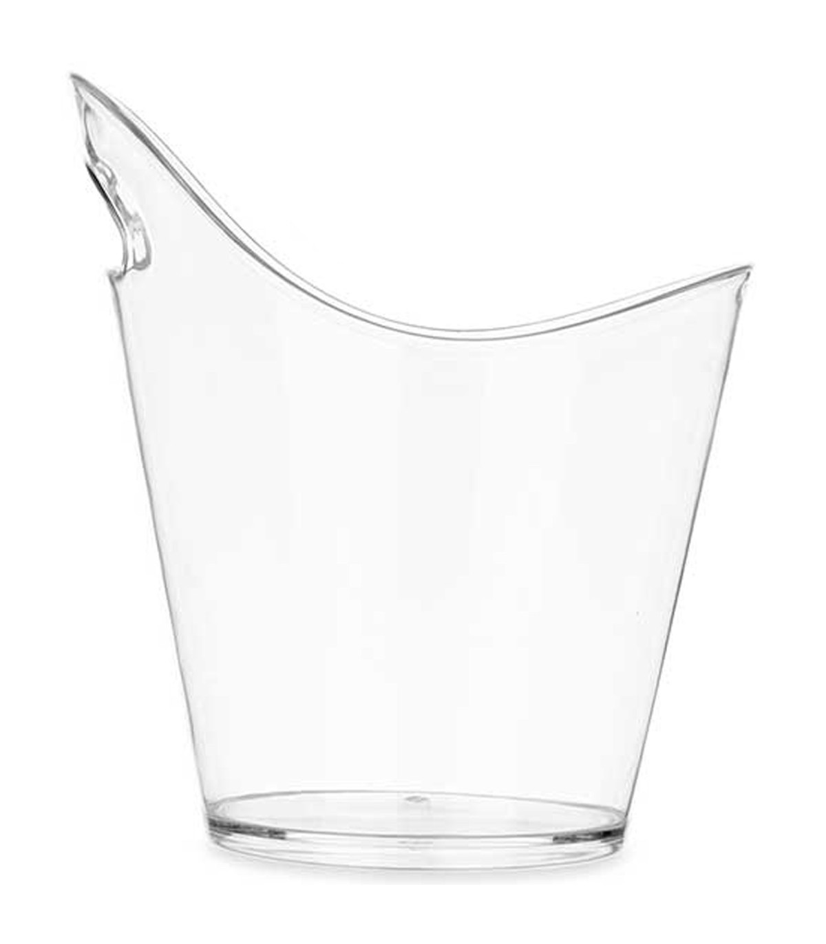 Wadiga Seau à Glace En Plastique Transparent 5L