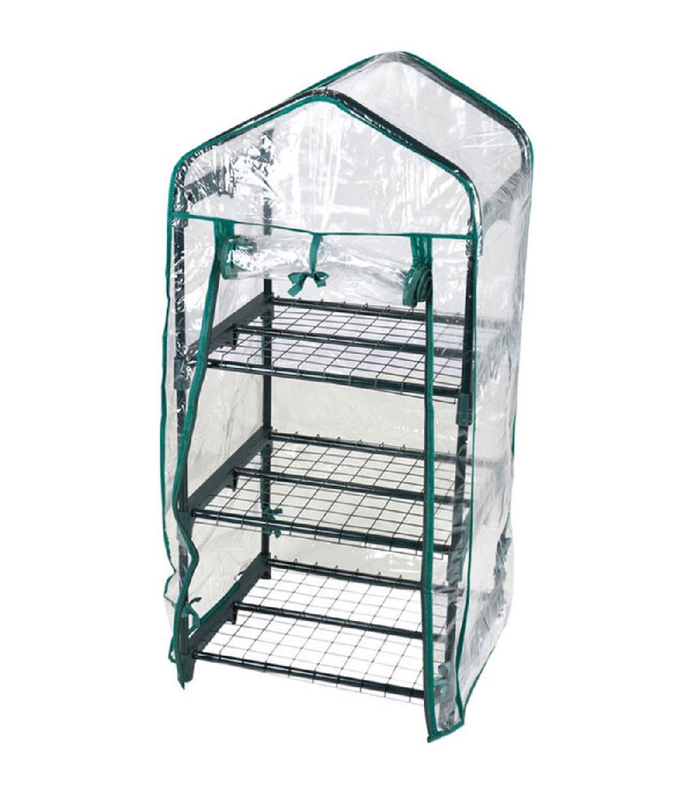 wadiga Serre de jardin 3 étages 50x45x70cm