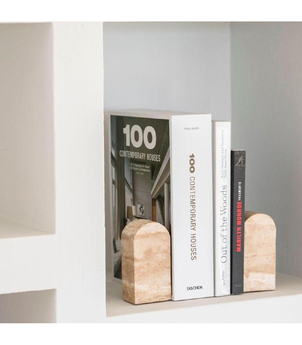 Wadiga Serre-livres En Travertin 7x5x14cm
