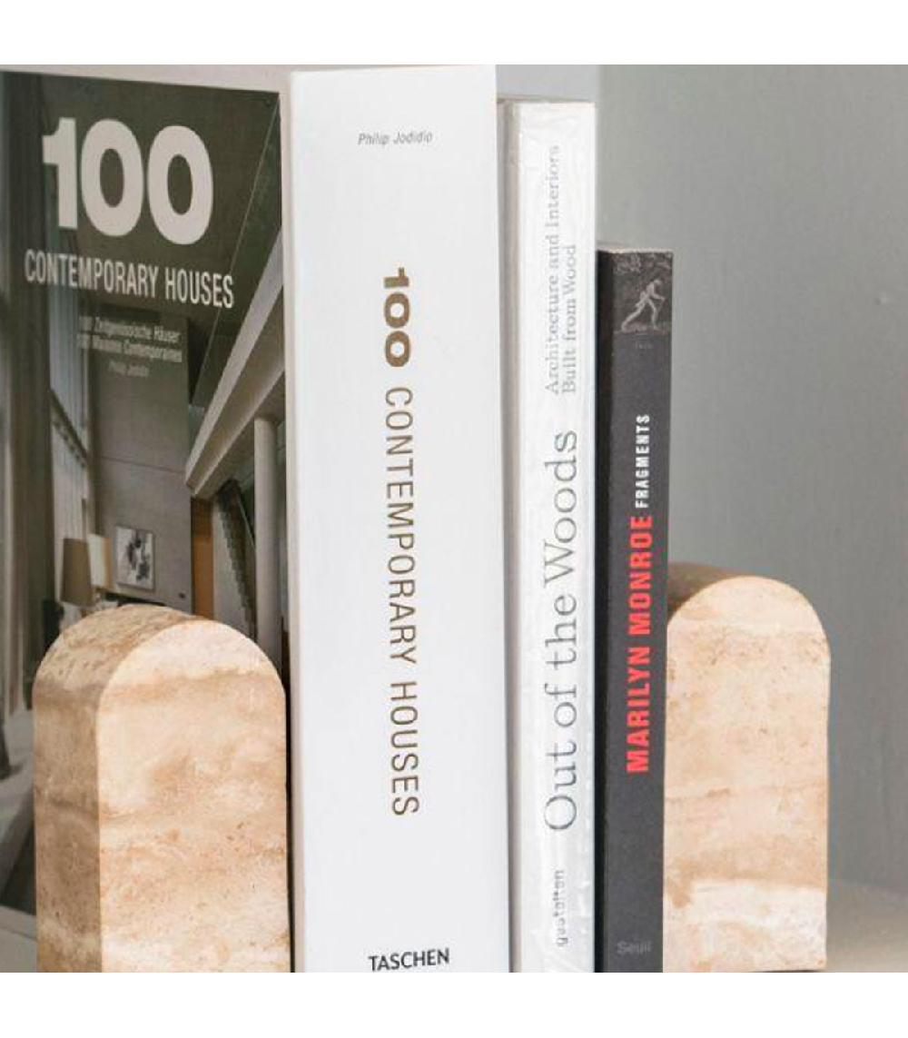 Wadiga Serre-livres En Travertin 7x5x14cm