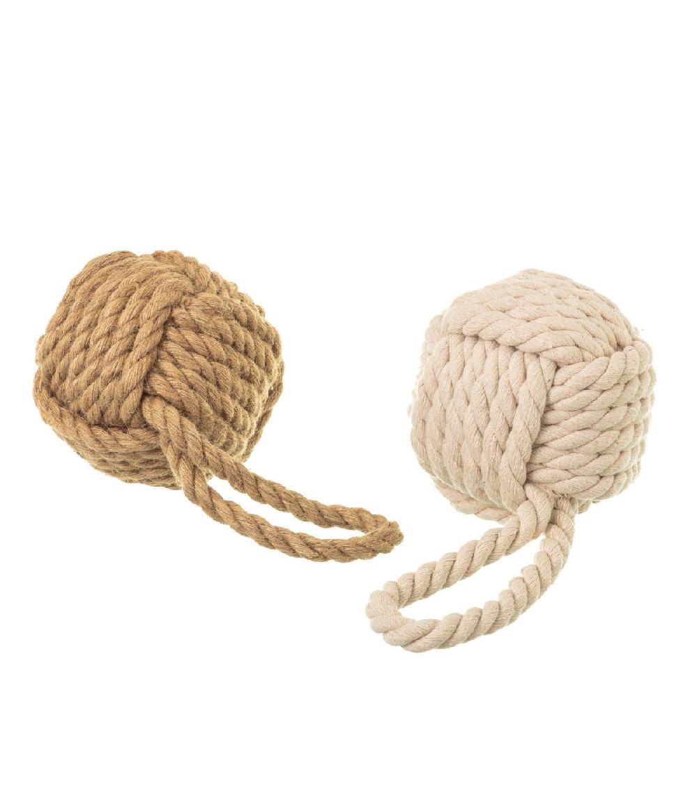wadiga Set de 2 butoirs de porte noeuds corde