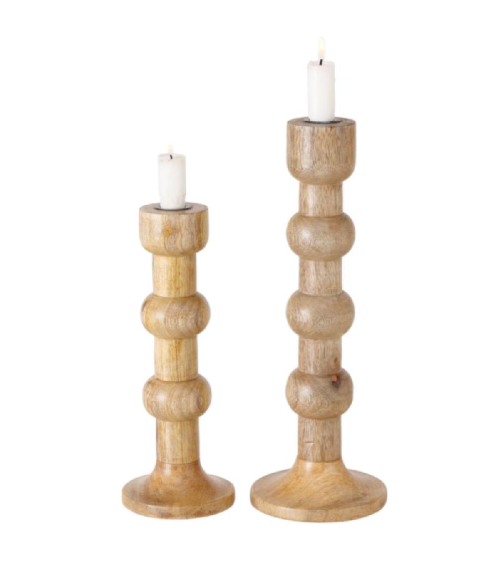 Wadiga Set De 2 Chandeliers En Bois De Mangue