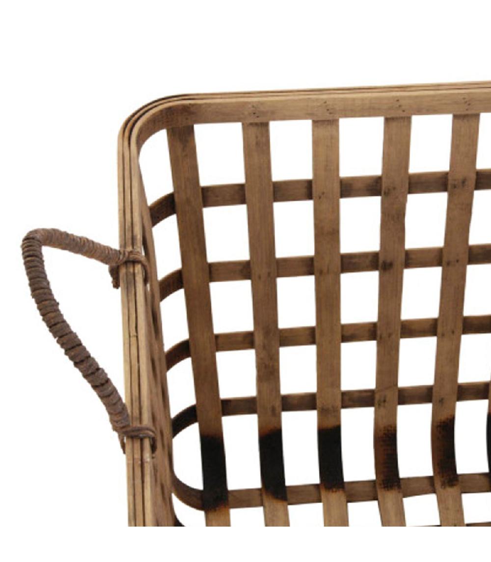 Wadiga Set De 2 Paniers En Bambou 36.5x36.5x35cm