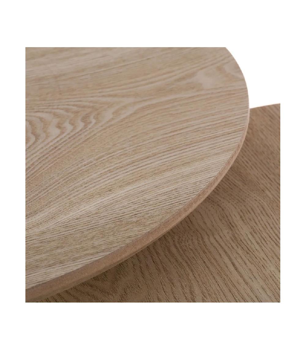 Wadiga Set De 2 Tables Basses Rondes En Bois MDF
