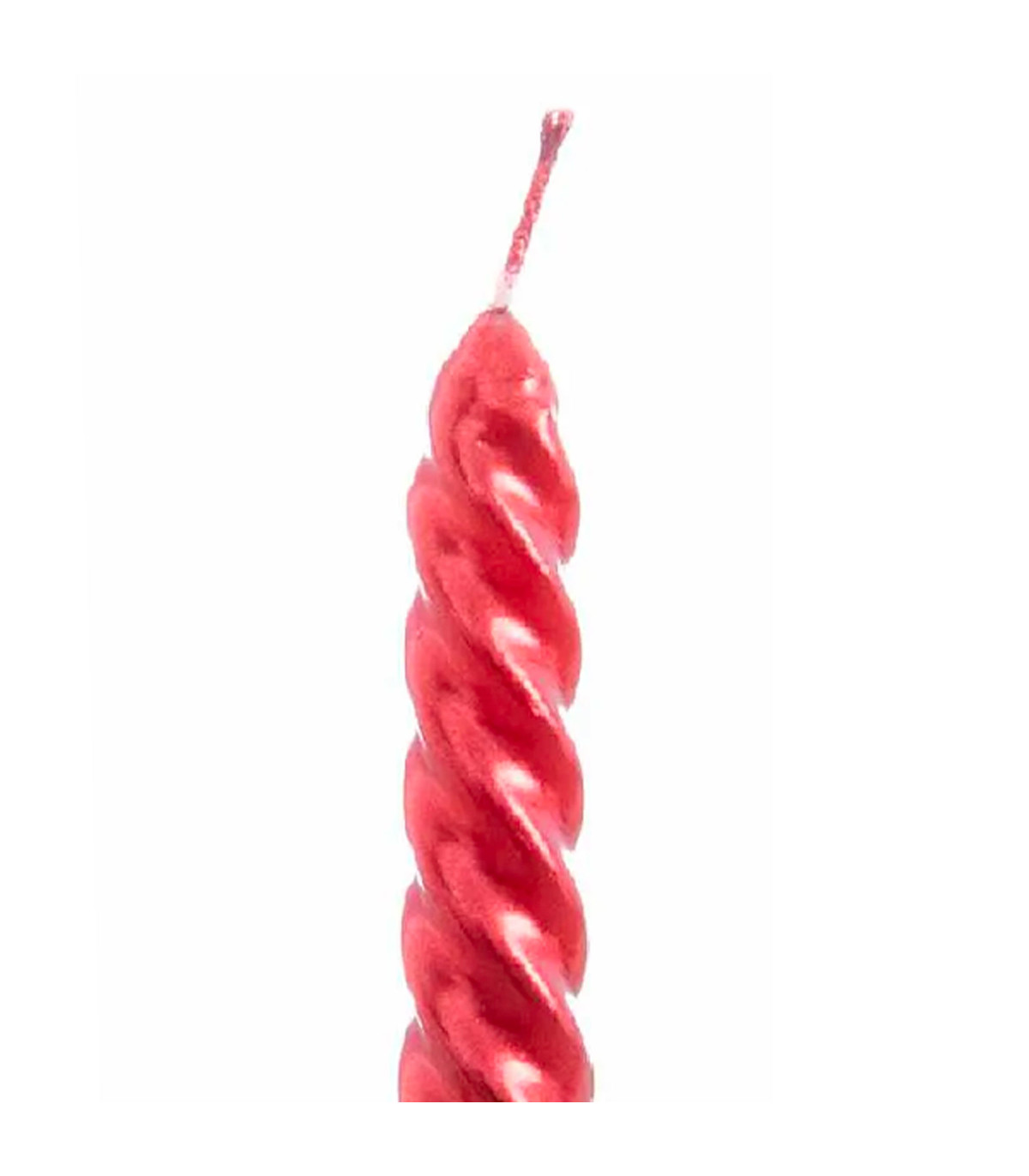 Wadiga Set De 3 Bougies De Noël Torsadées Rouges