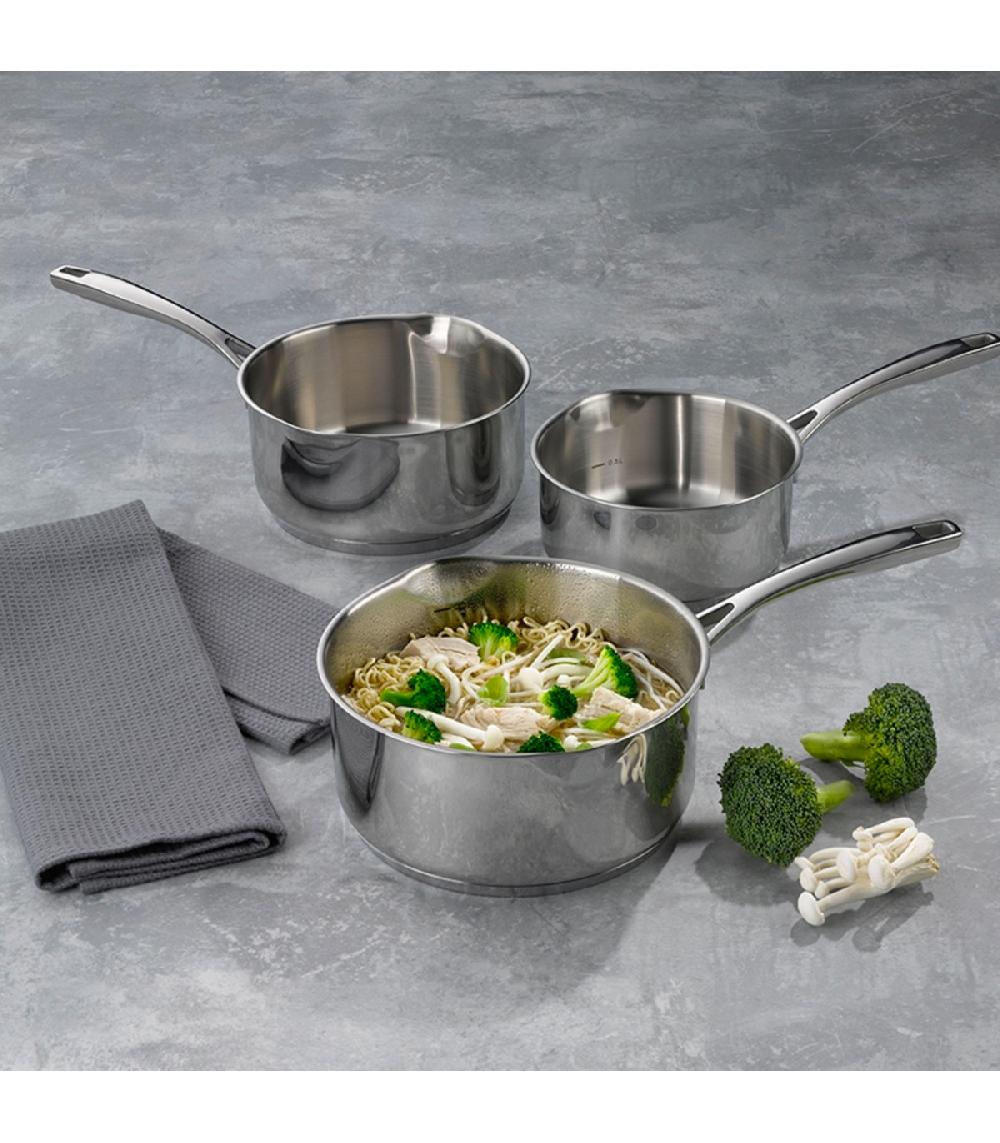 Wadiga Set De 3 Casseroles Inox 16/18/20cm