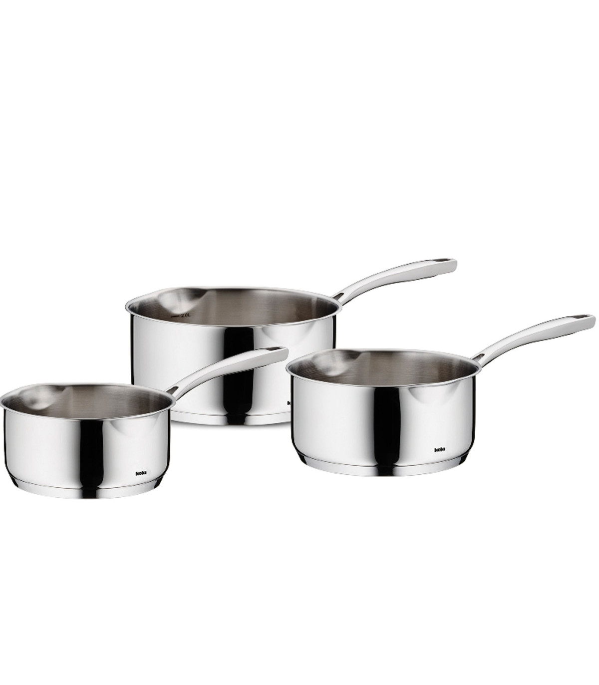 wadiga Set de 3 casseroles inox 16/18/20cm