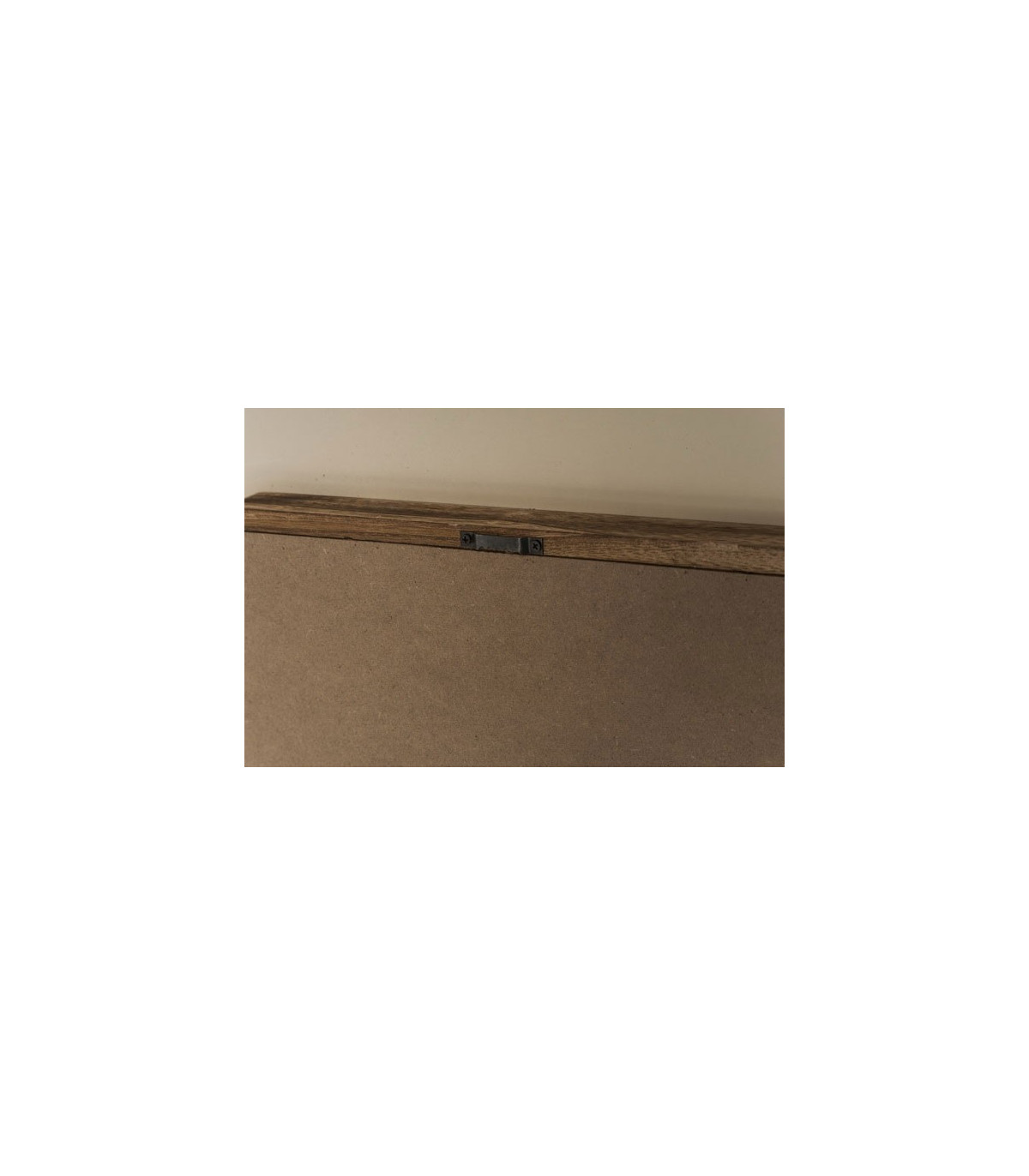 Wadiga Set De 3 Miroirs Décoratifs Carrés En Bois