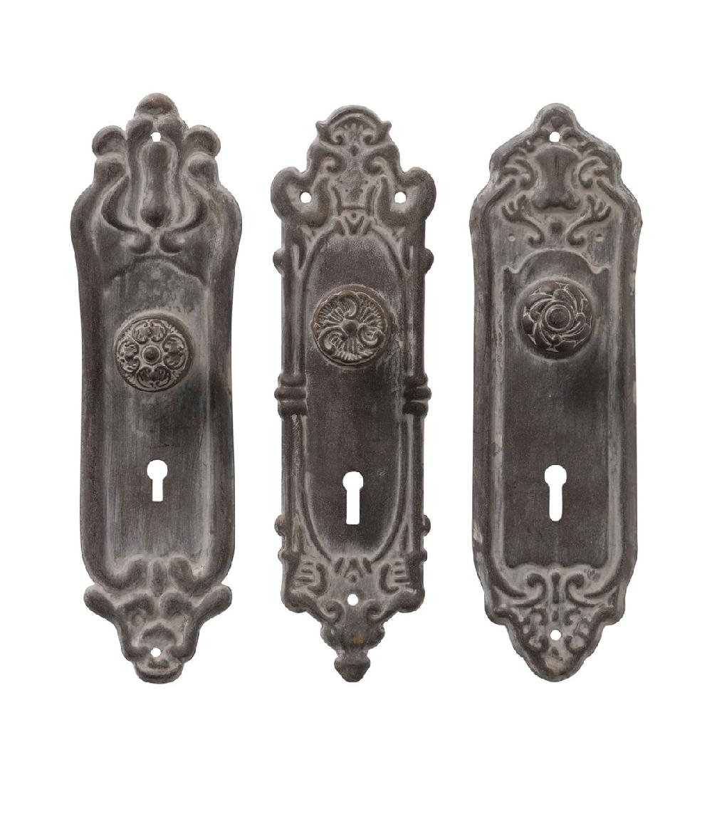 wadiga Set de 3 patère en métal H21cm