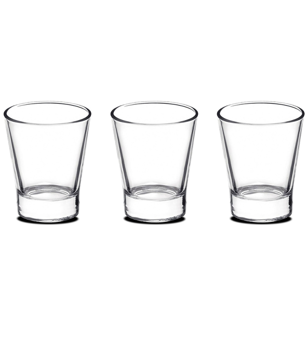 Wadiga Set De 3 Tasses à Café En Verre 8.5cl