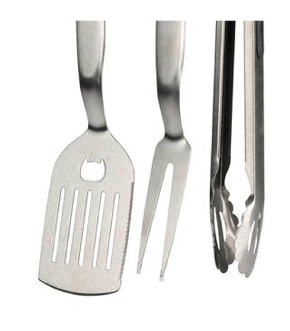 Wadiga Set De 3 Ustensiles Pour Barbecue Inox