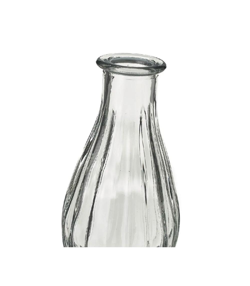 Wadiga Set De 3 Vases En Verre - 6.8x6.8x14cm