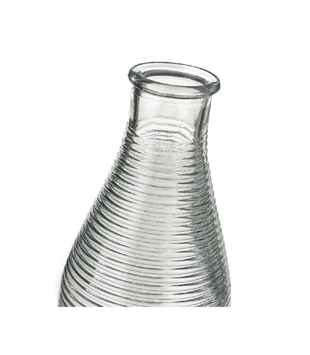 Wadiga Set De 3 Vases En Verre - 6.8x6.8x14cm