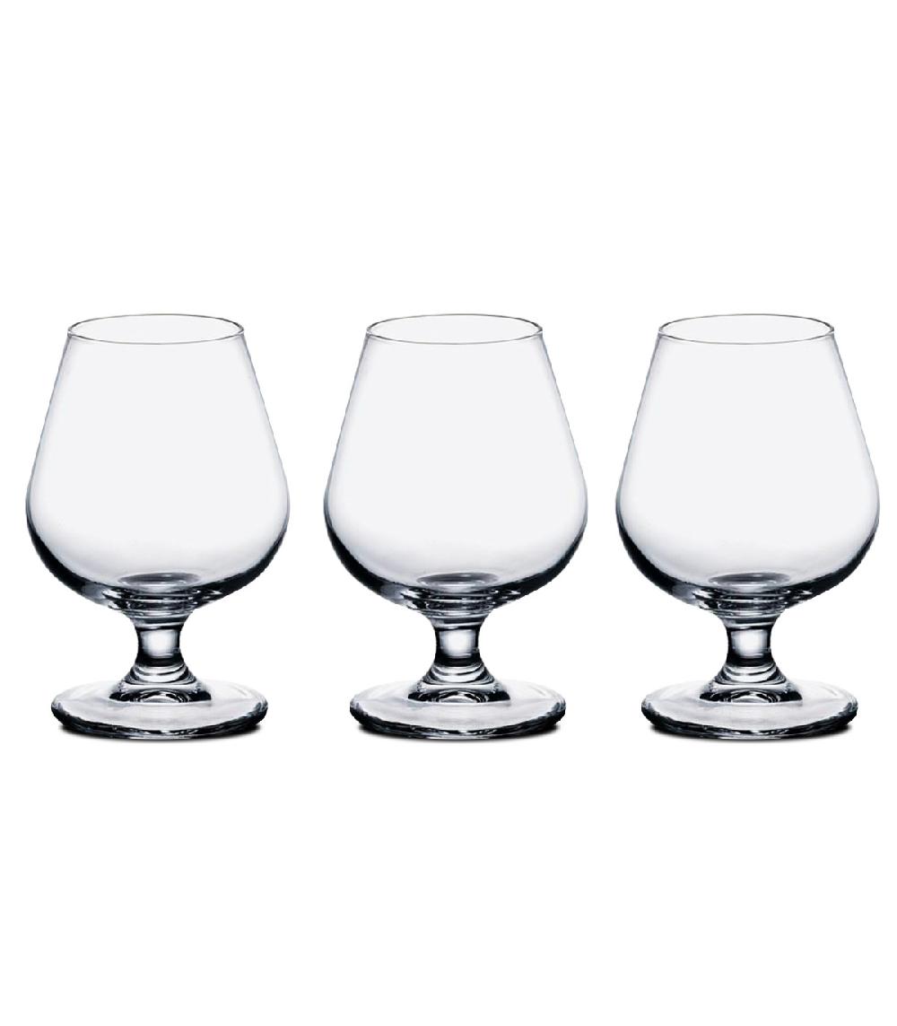 wadiga Set de 3 verres à cognac 25cl