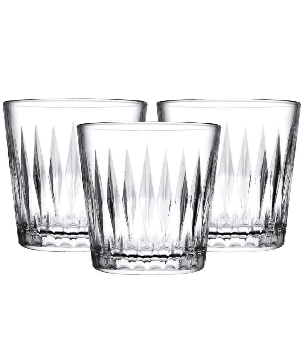 wadiga Set de 3 verres à whisky 30cl
