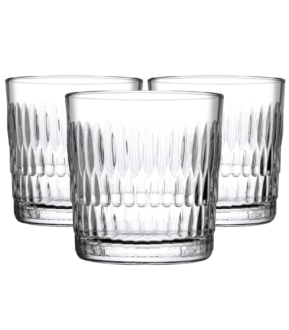 wadiga Set de 3 verres à whisky 30cl