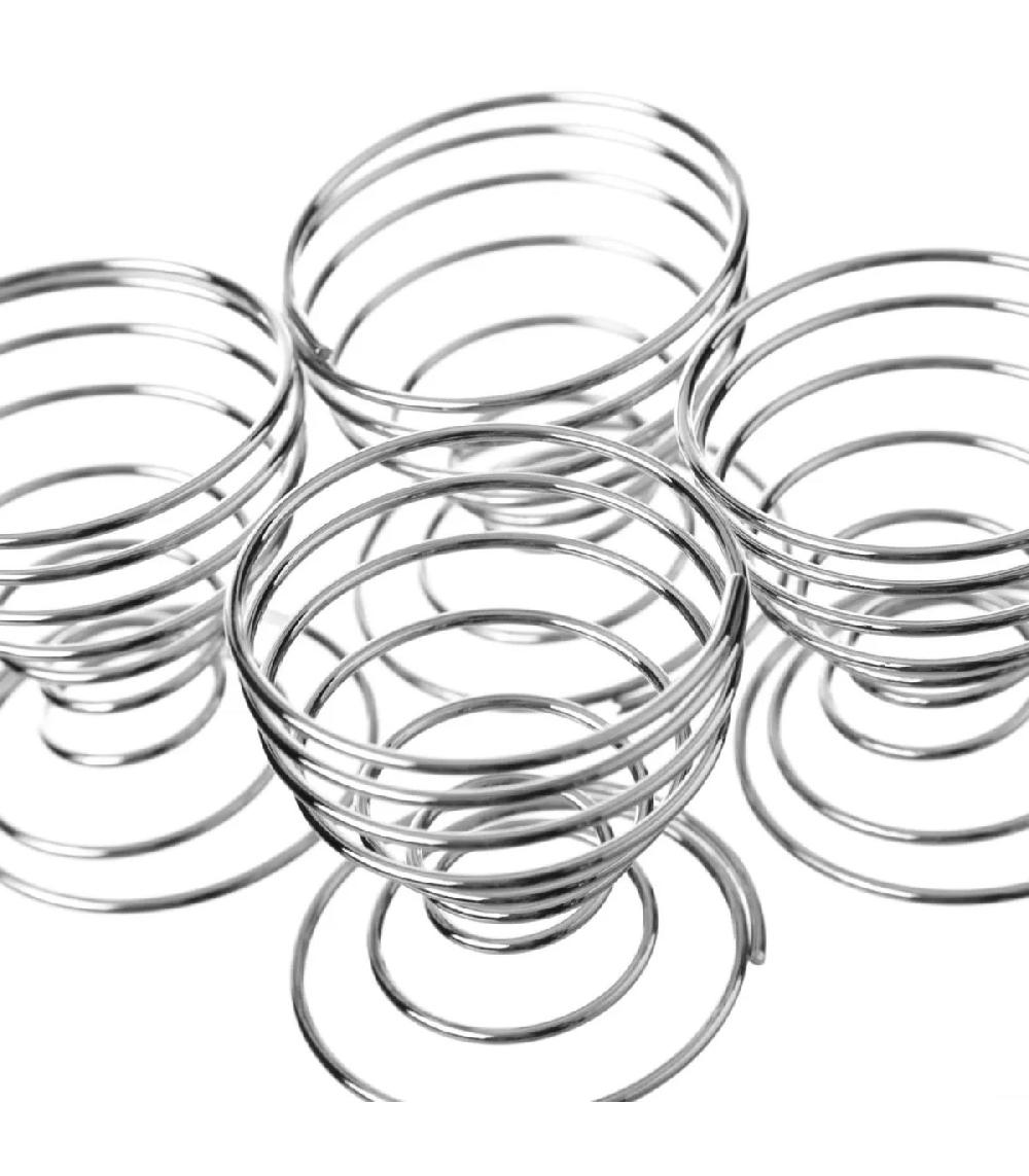 Wadiga Set De 4 Coquetiers En Inox Diamètre 5cm