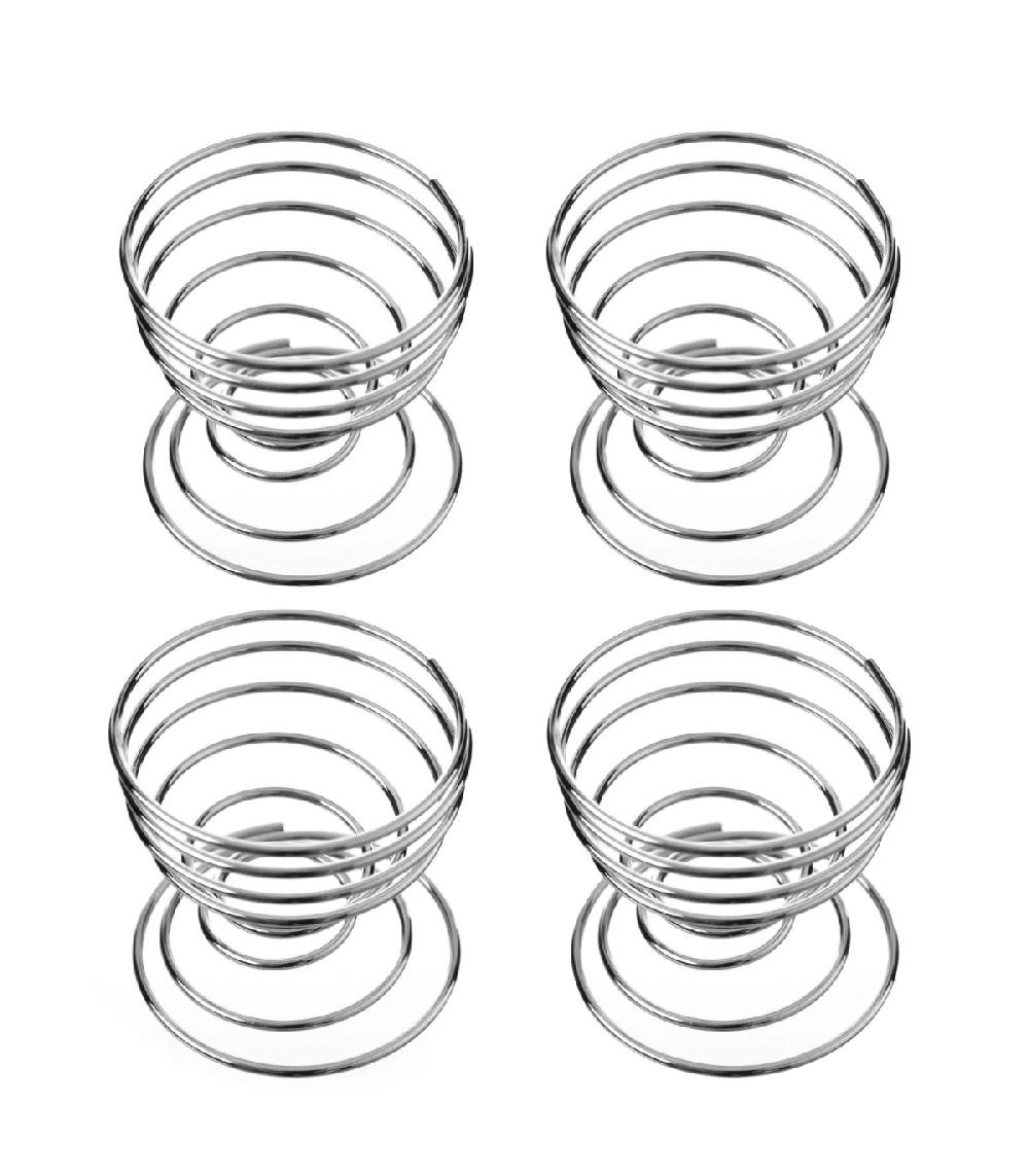 wadiga Set de 4 coquetiers en inox diamètre 5cm
