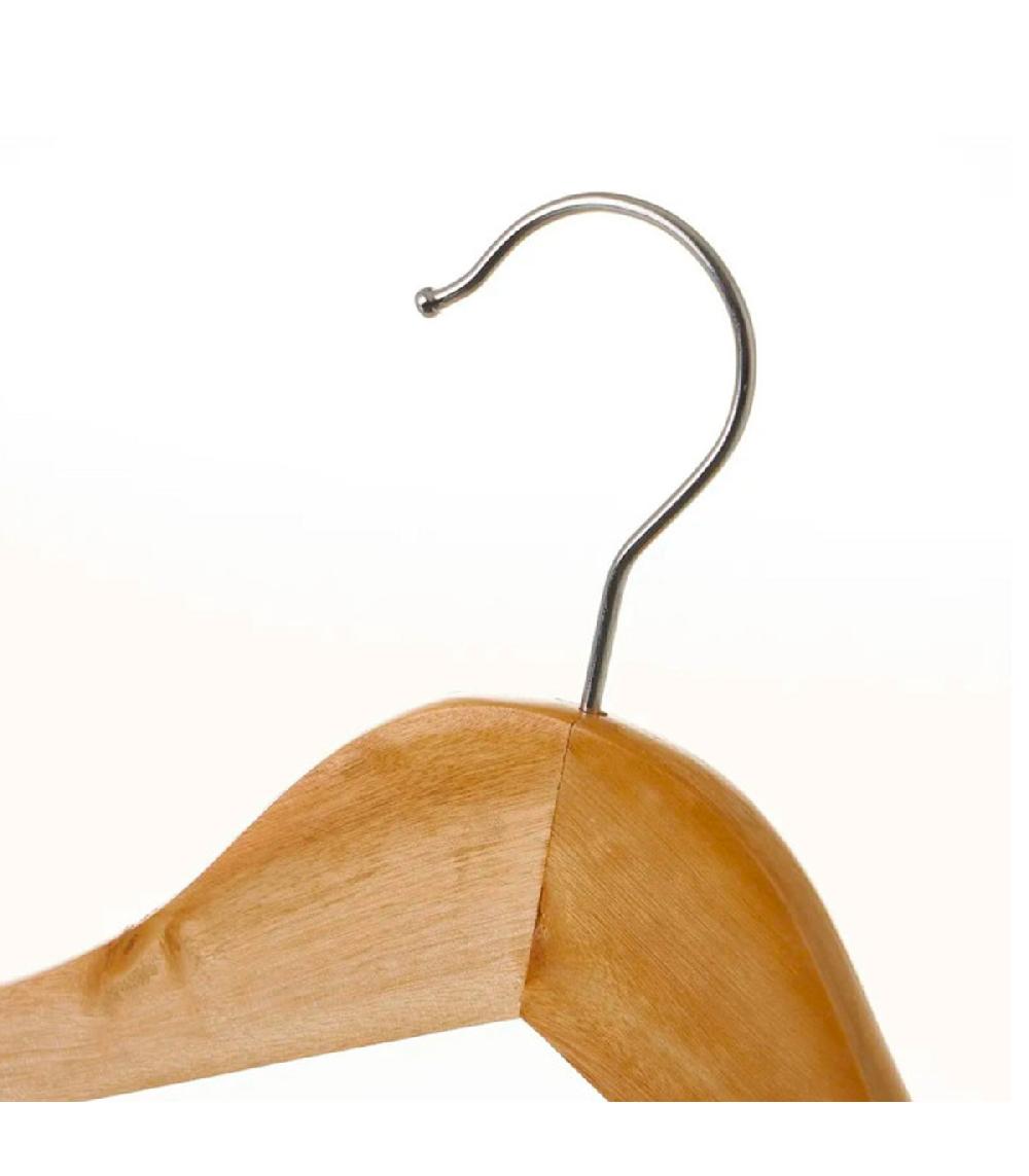 Wadiga Set De 5 Cintres Classiques En Bois