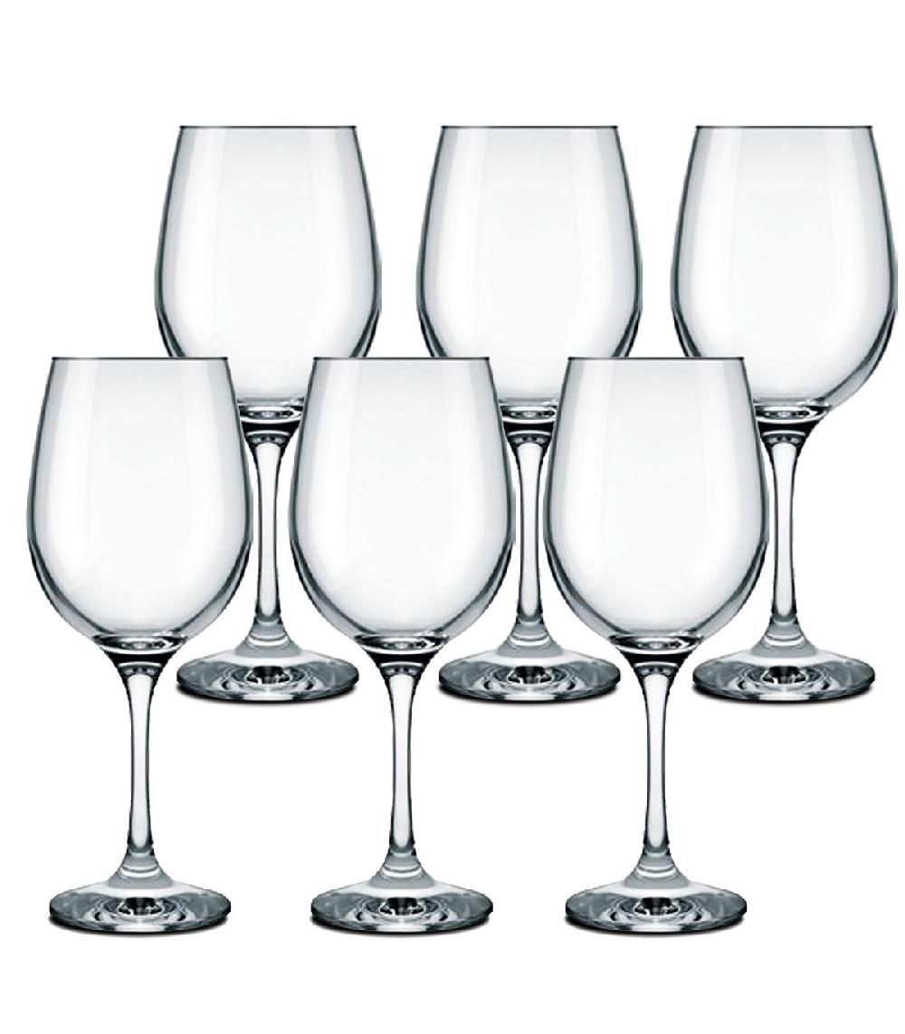 wadiga Set de 6 grands verres à vin 49cl