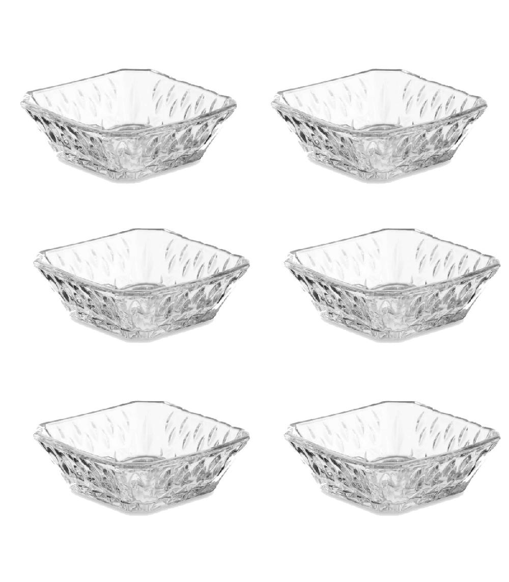 wadiga Set de 6 ramequins en verre 80ml