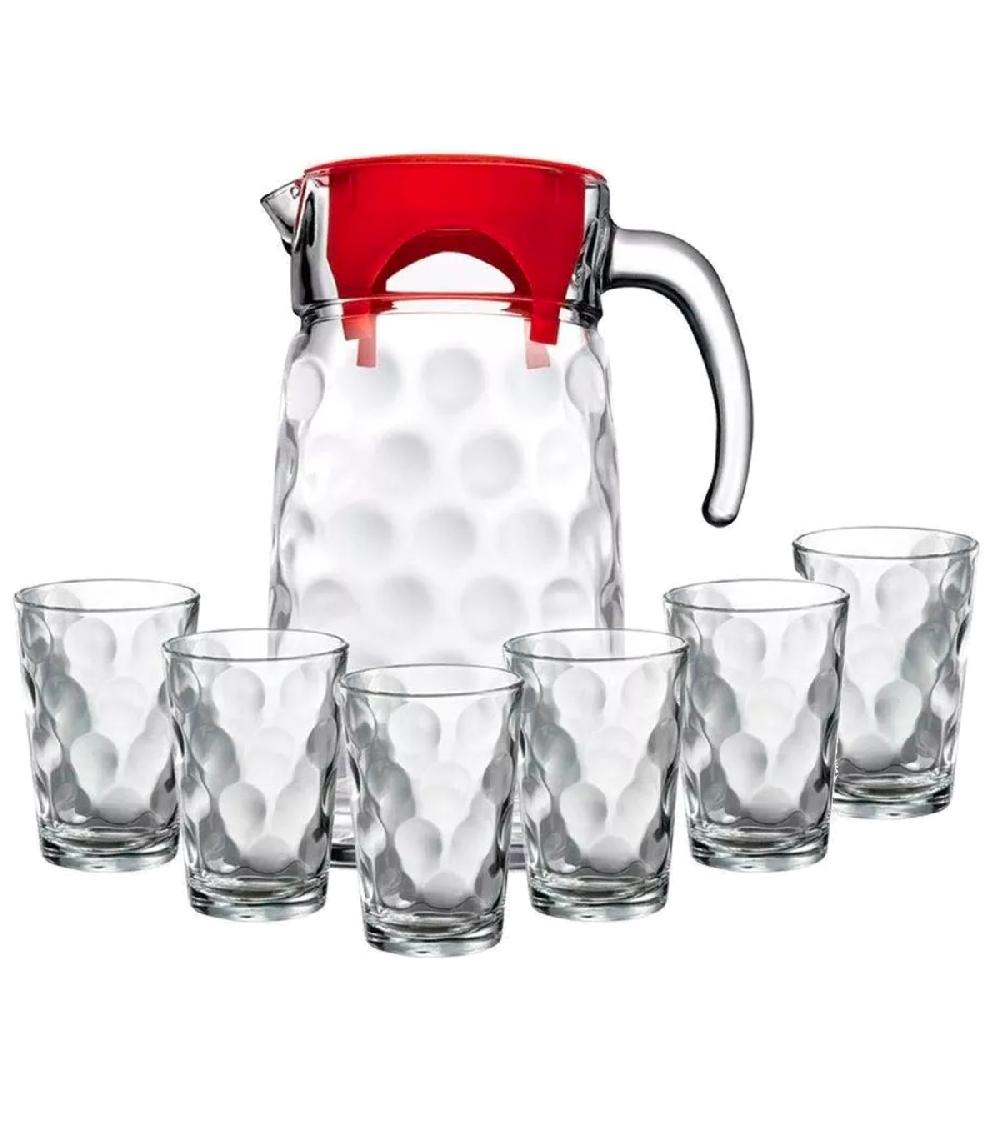 wadiga Set de 6 verres + 1 pichet