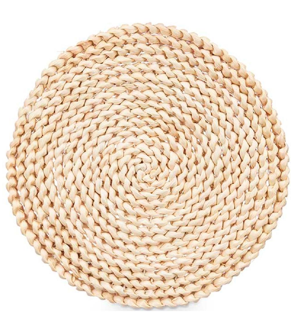 wadiga Set de table rond fibres naturelles 25cm