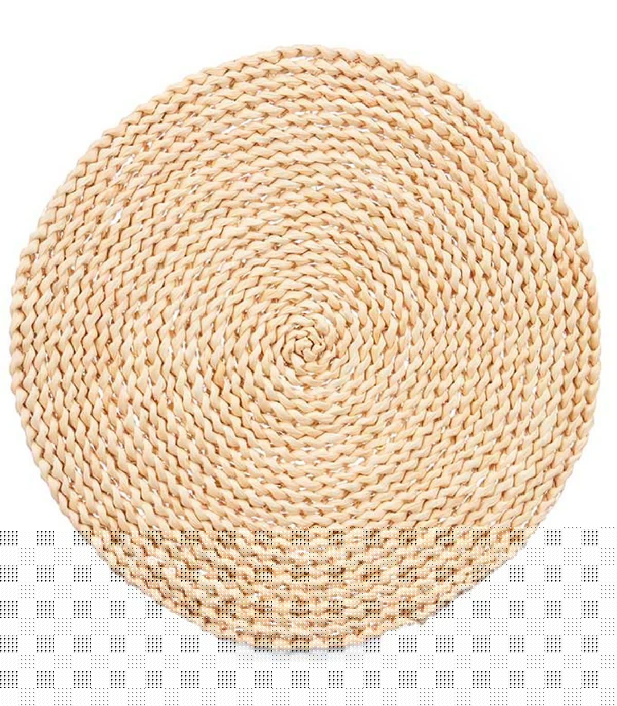 wadiga Set de table rond fibres naturelles 35cm