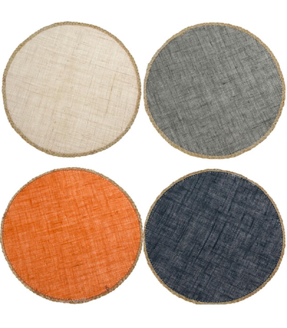 wadiga Set de table rond multicolore - Set de 4