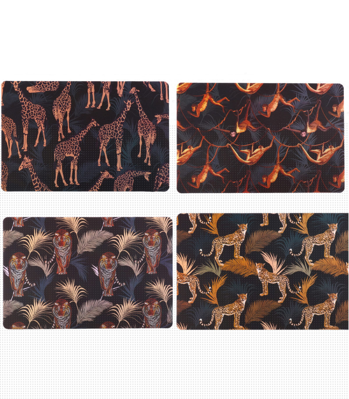 wadiga Set de Table Vinyle Motif Jungle - Set de 12