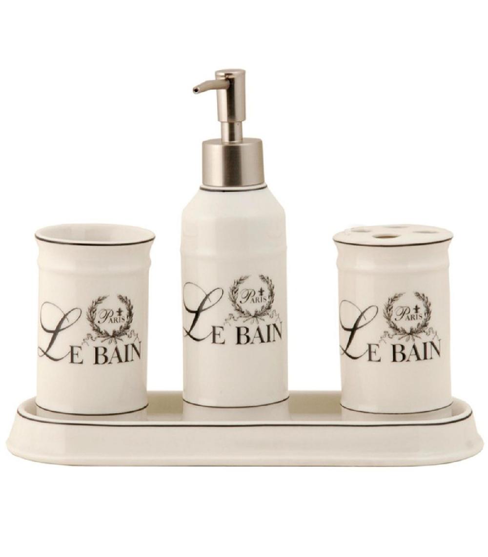 wadiga Set salle de bain céramique beige le bain