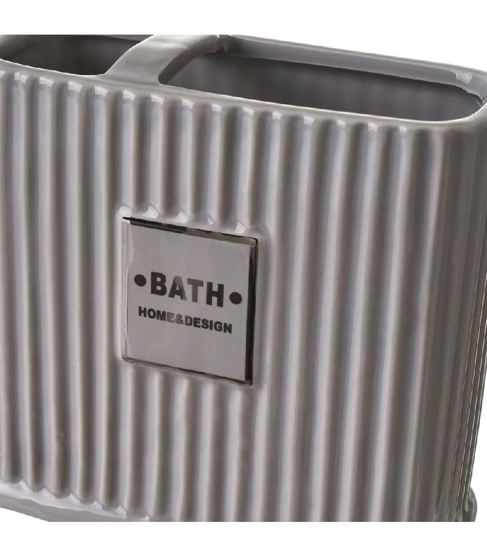 Wadiga Set Salle De Bain Céramique Gris