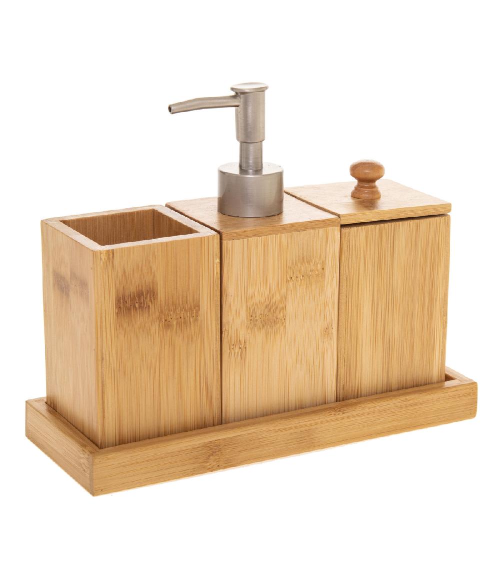 wadiga Set salle de bain en bambou