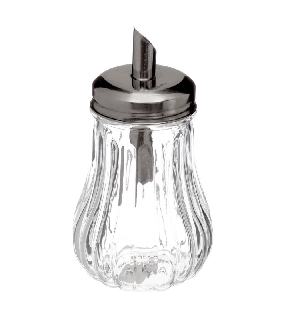 wadiga Sucrier doseur en verre et inox - 180ml