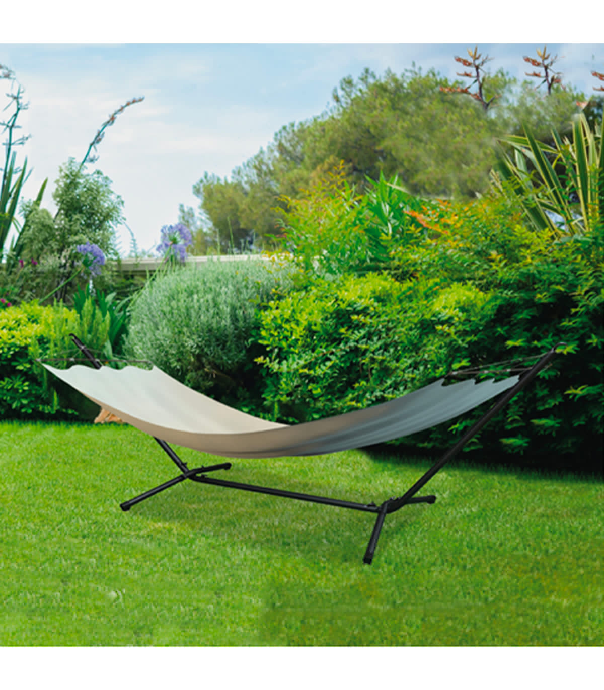 Wadiga Support Hamac En Métal Gris Anthracite