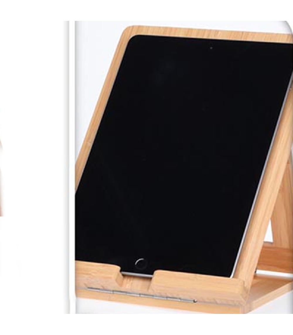 Wadiga Support Tablette En Bambou