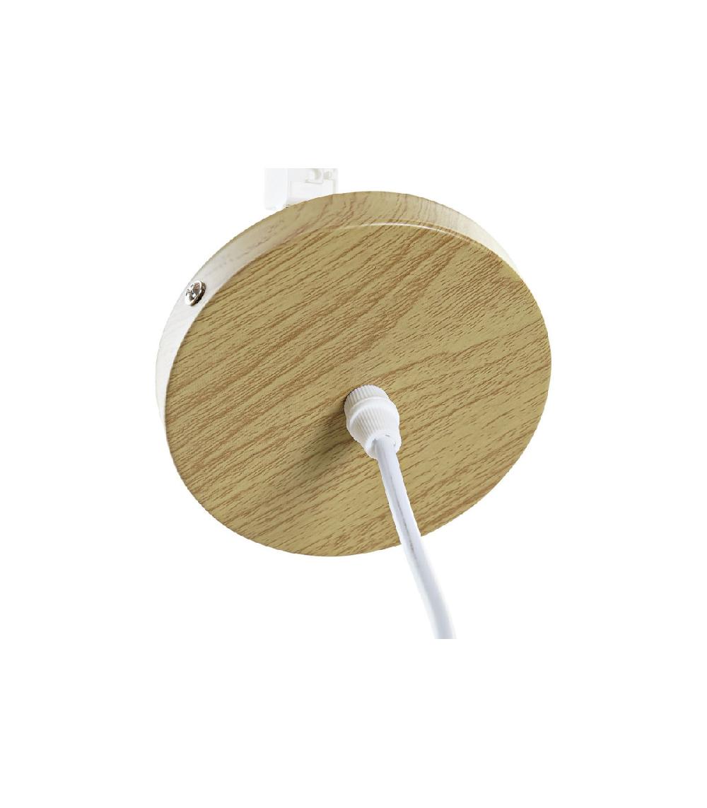 Wadiga Suspension Bambou Et Polyester - 27x27x33cm