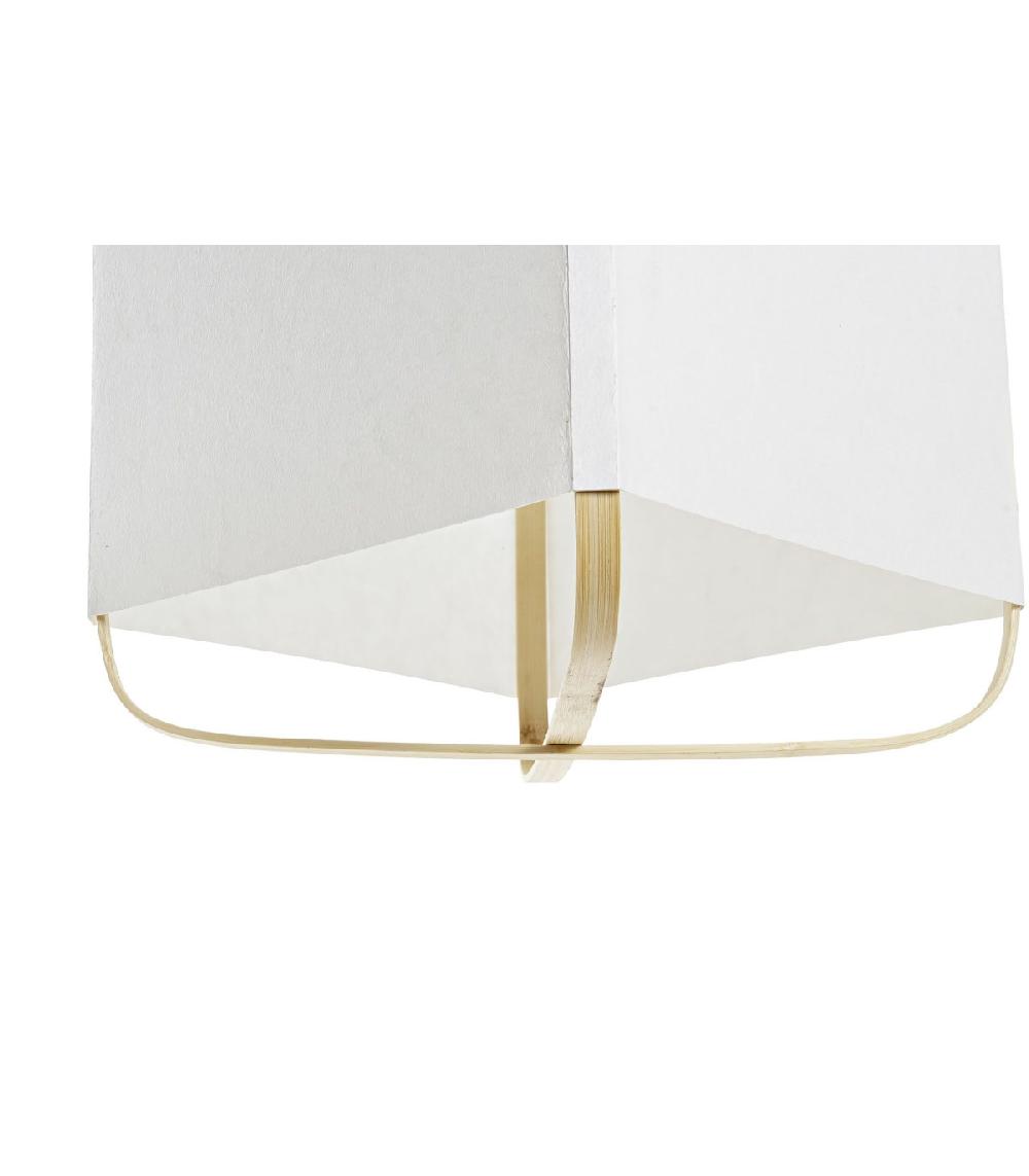 Wadiga Suspension Bambou Et Polyester - 27x27x33cm