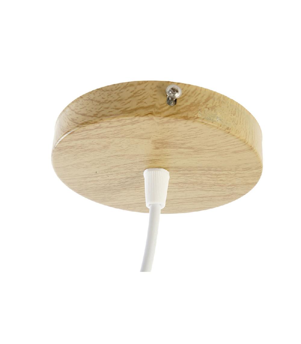 Wadiga Suspension Bambou Et Polyester - 34x34x21cm