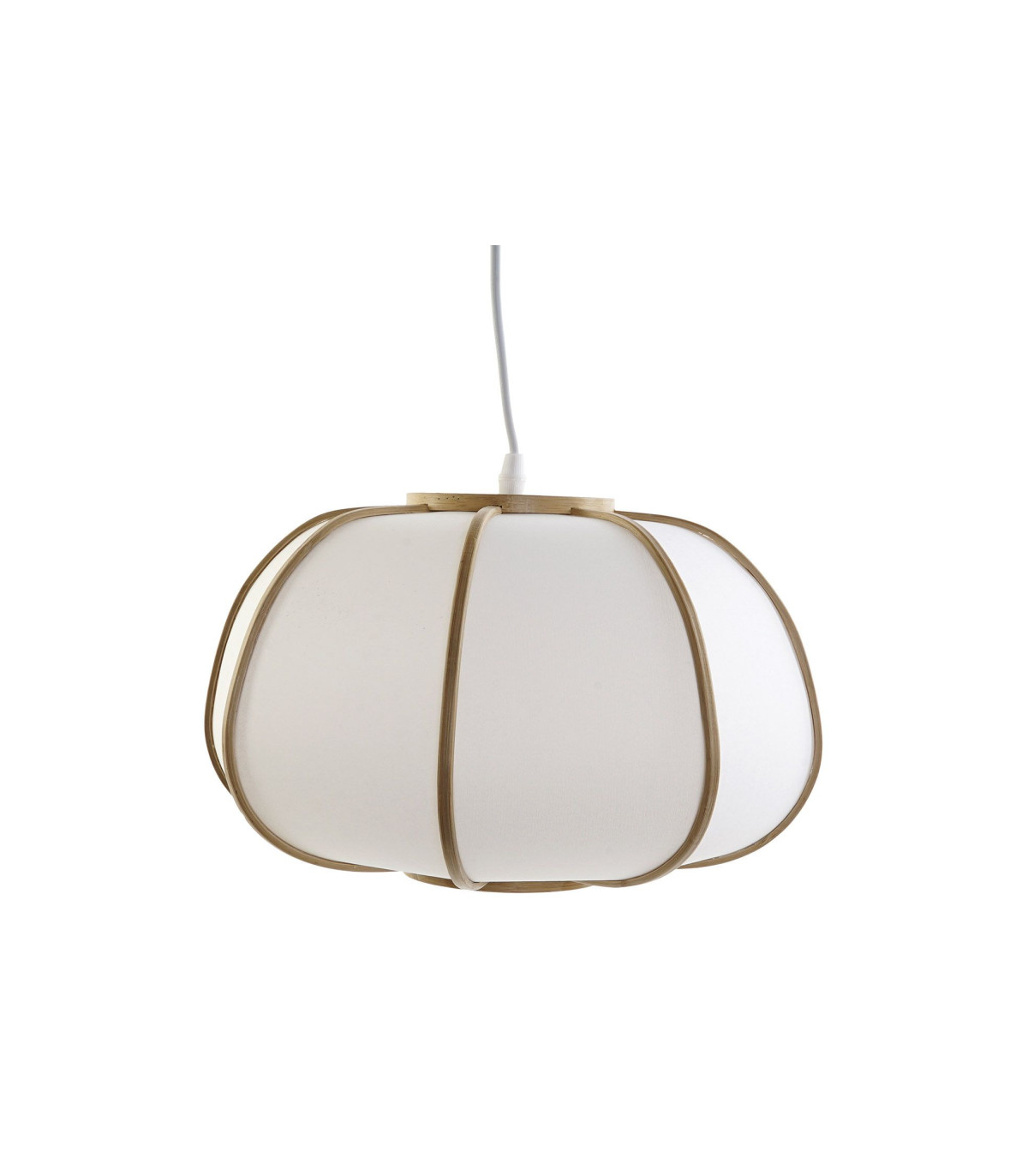 wadiga Suspension bambou et polyester - 34x34x21cm