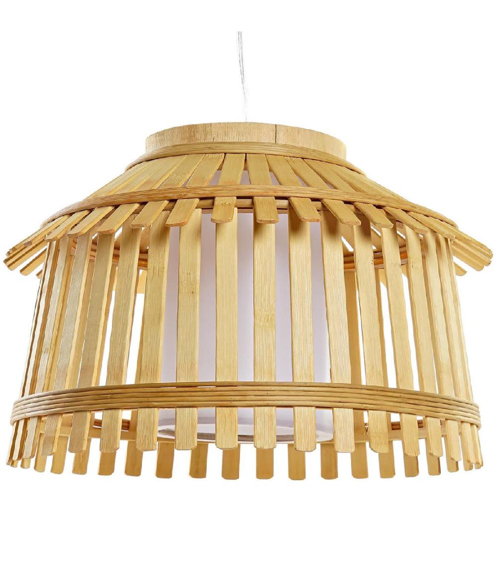 wadiga Suspension bambou et polyester - 43x43x29cm