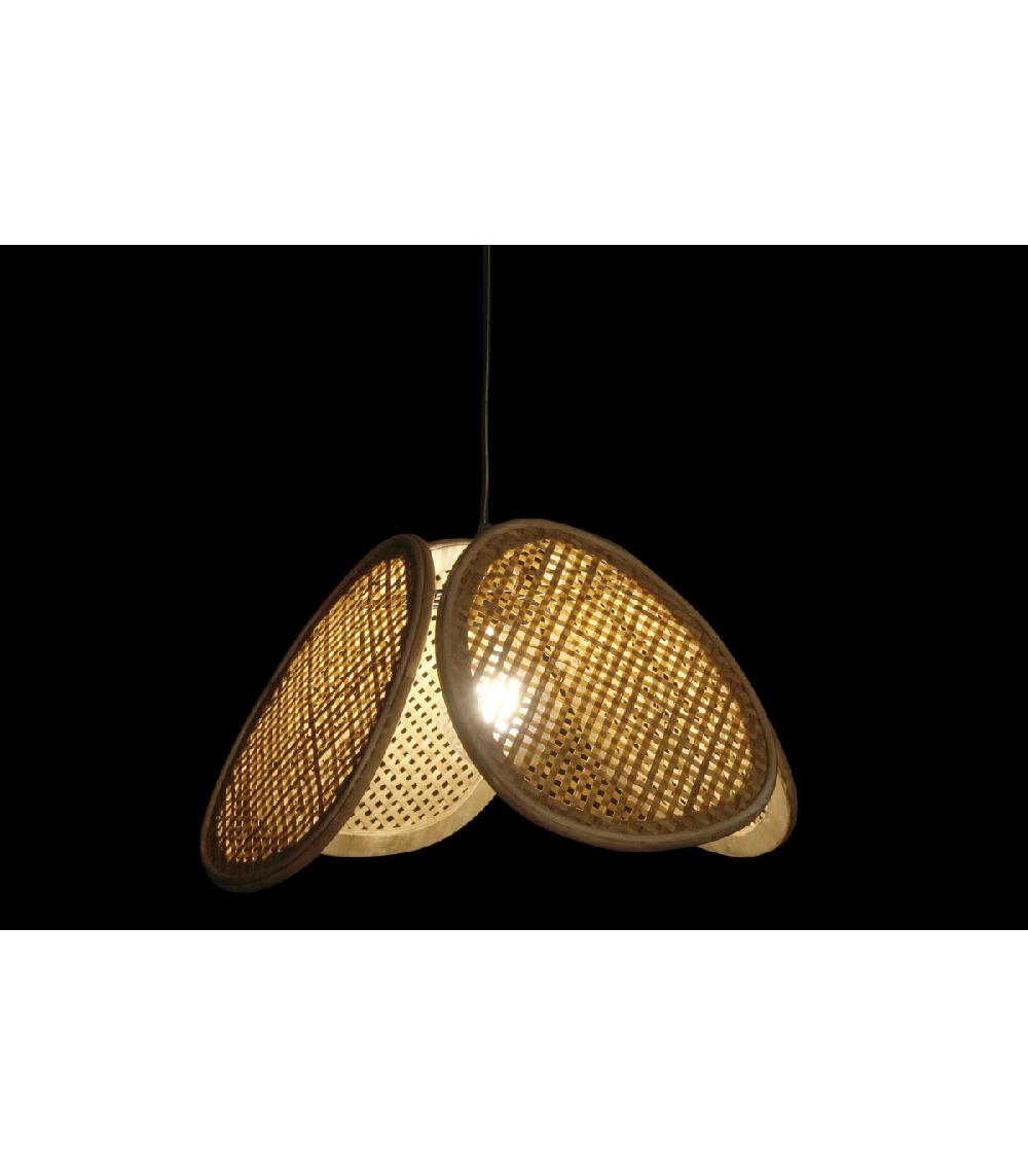 Wadiga Suspension Rotin Naturel - 50x50x25cm