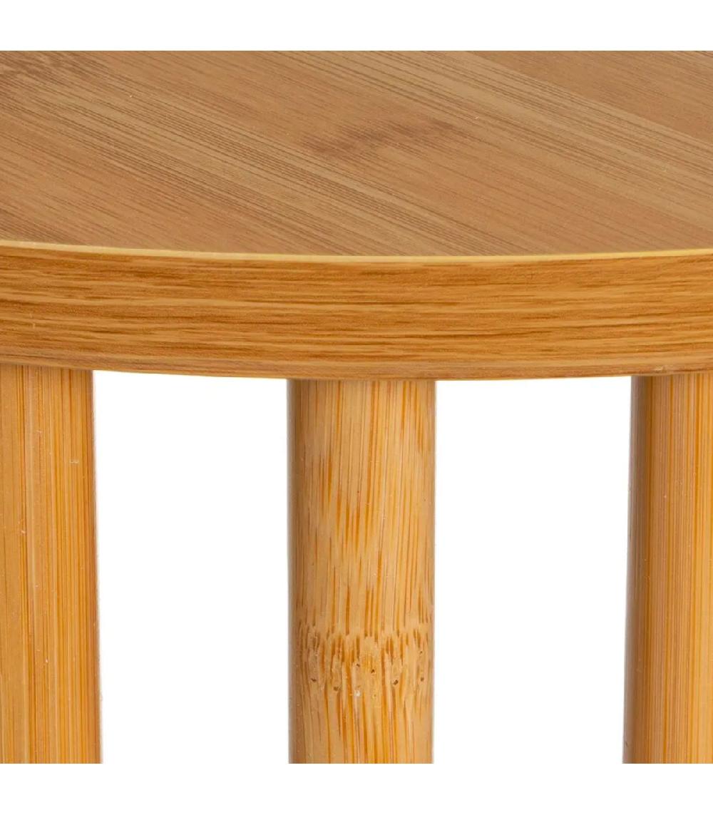 Wadiga Table Basse Bois Ovale 120x39x37cm