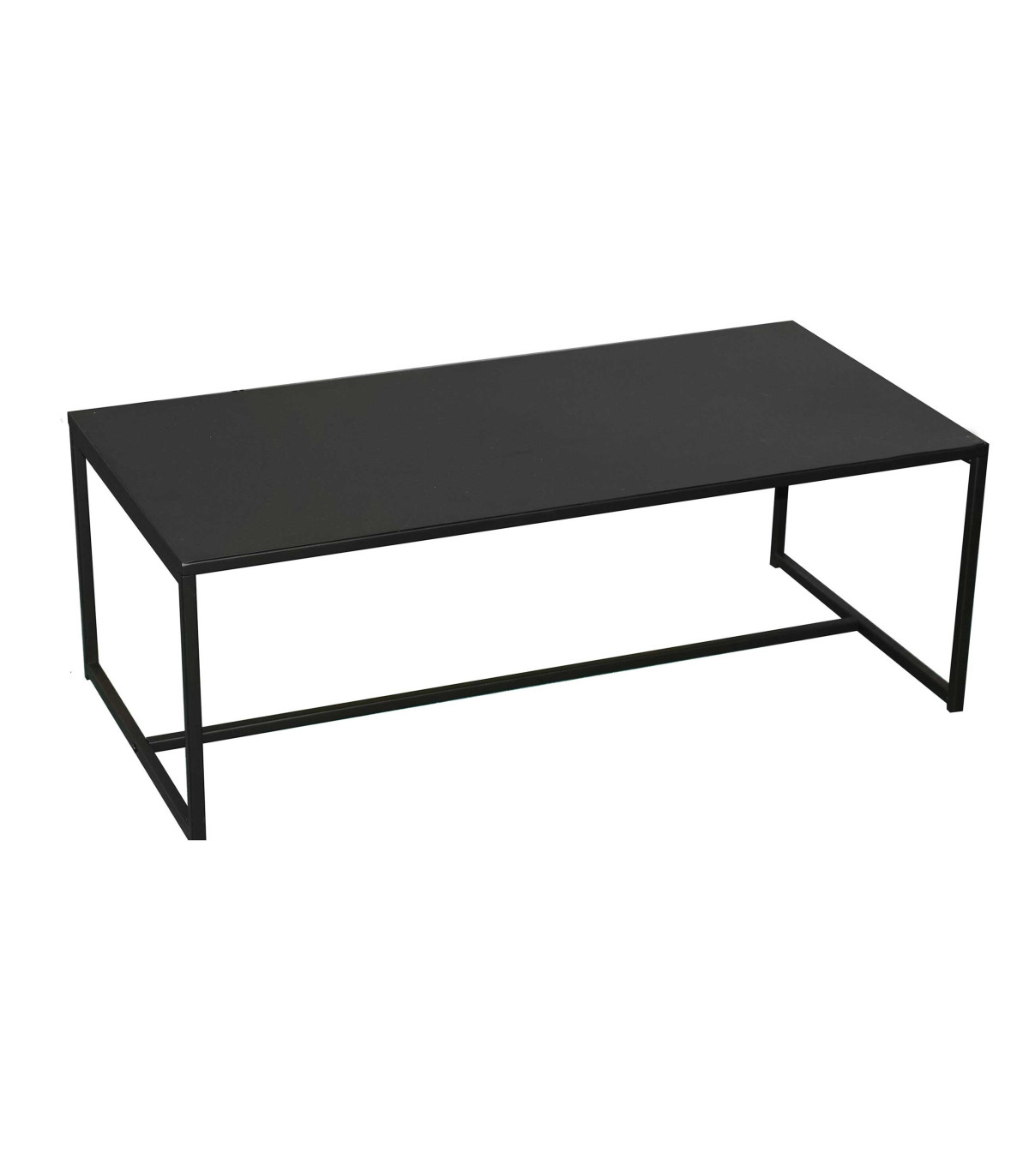 wadiga Table Basse en Métal Noir - 100x50x36CM
