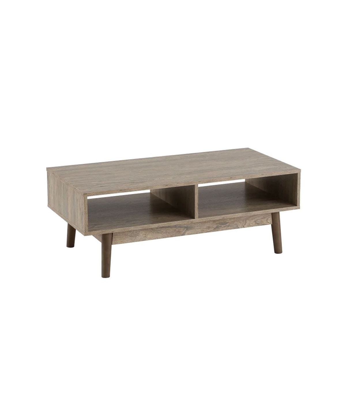 wadiga Table Basse Rectangulaire 2 Casiers